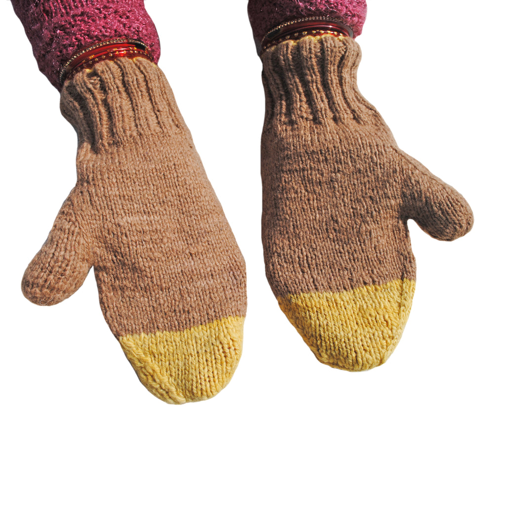 Plain mittens - for small hands
