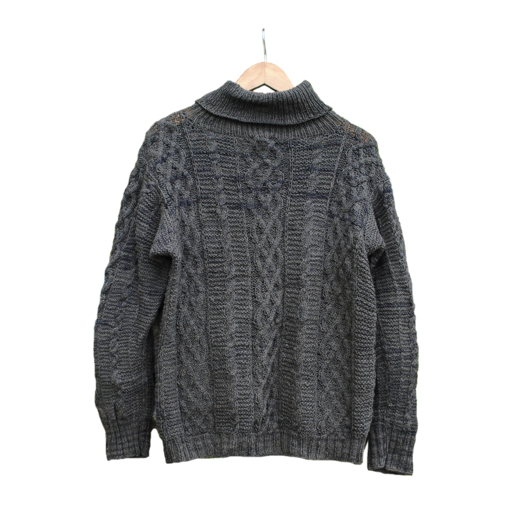 Charcoal Cable Pullover