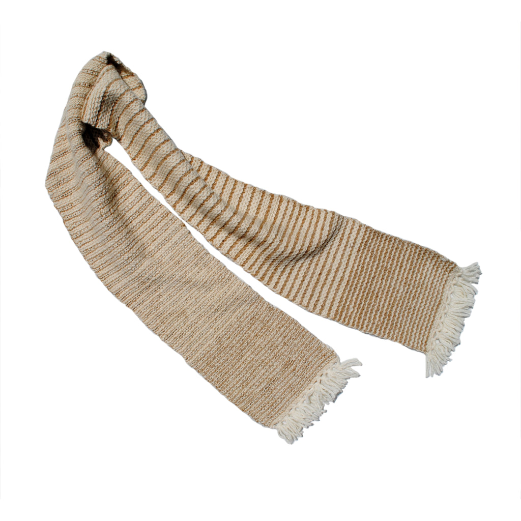 Wool and Nettle Striped Muffler